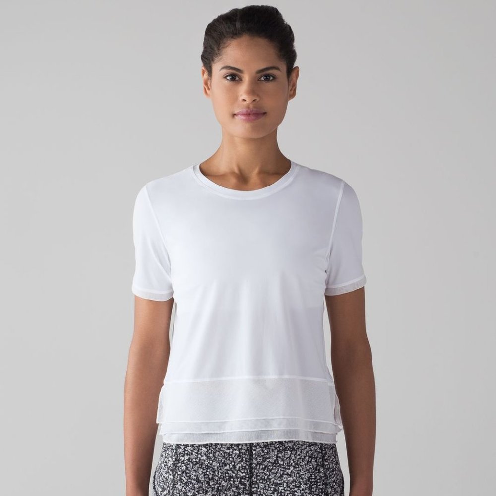 lululemon athletica White Short Sleeve Top
